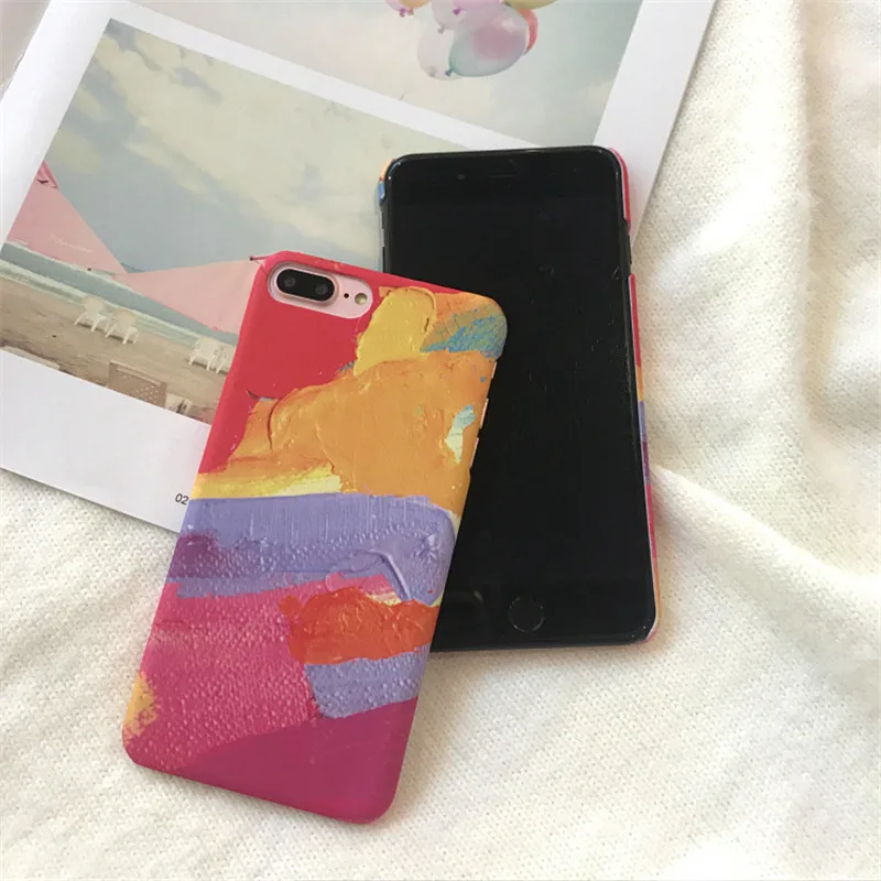 Graffiti Pink Hard Phone Case For iPhone 6 7 8 Plus Cover X XS 7Plus 8Plus s Cases Fundas Coque Capinha |