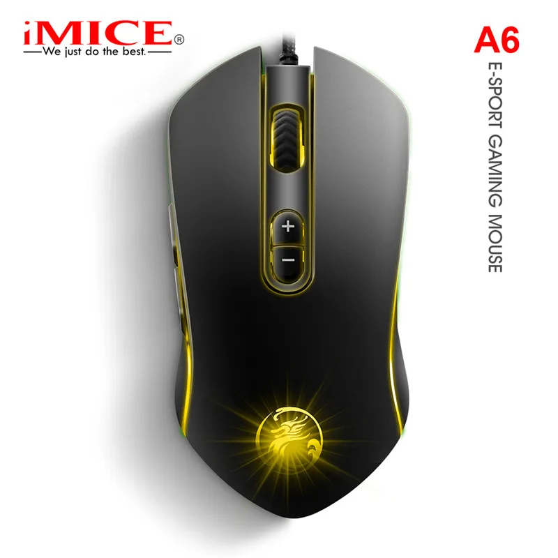 IMICE A6 Профессиональный Проводная игровая Мышь 7 кнопок 3200 Точек на дюйм