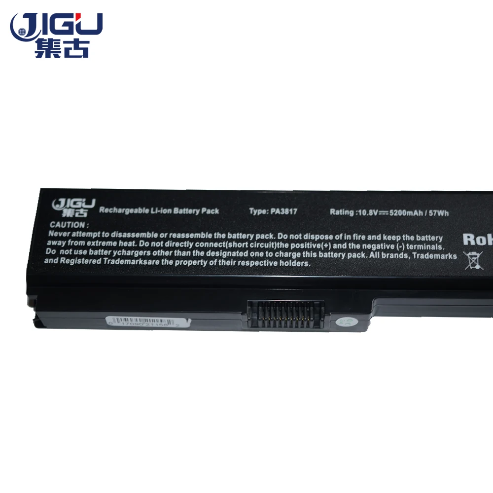JIGU ноутбука Батарея для Toshiba Satellite L735D-S3300 L750D-14G L755-S5306 L775-11K L740 L750D-14H L775-11U PA3817u-1brs
