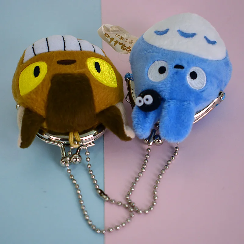 IVYYE 1 шт. Totoro Kitten Bus аниме, плюшевая Кошелек для монет, мягкая сумка для сменки монет, кошелек для денег, карта для хранения ключей, подарок для детей