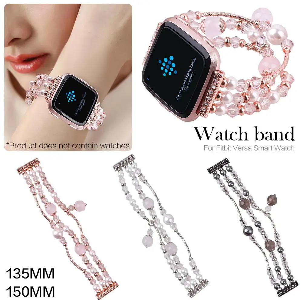 Модные ювелирные украшения браслет из агата для часов Fitbit Versa сменный ремешок