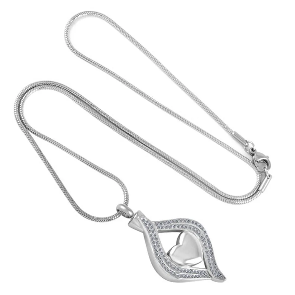 MJD8111 подвеска в форме глаза сердца для Keepsake виде урна ожерелье держатель золы