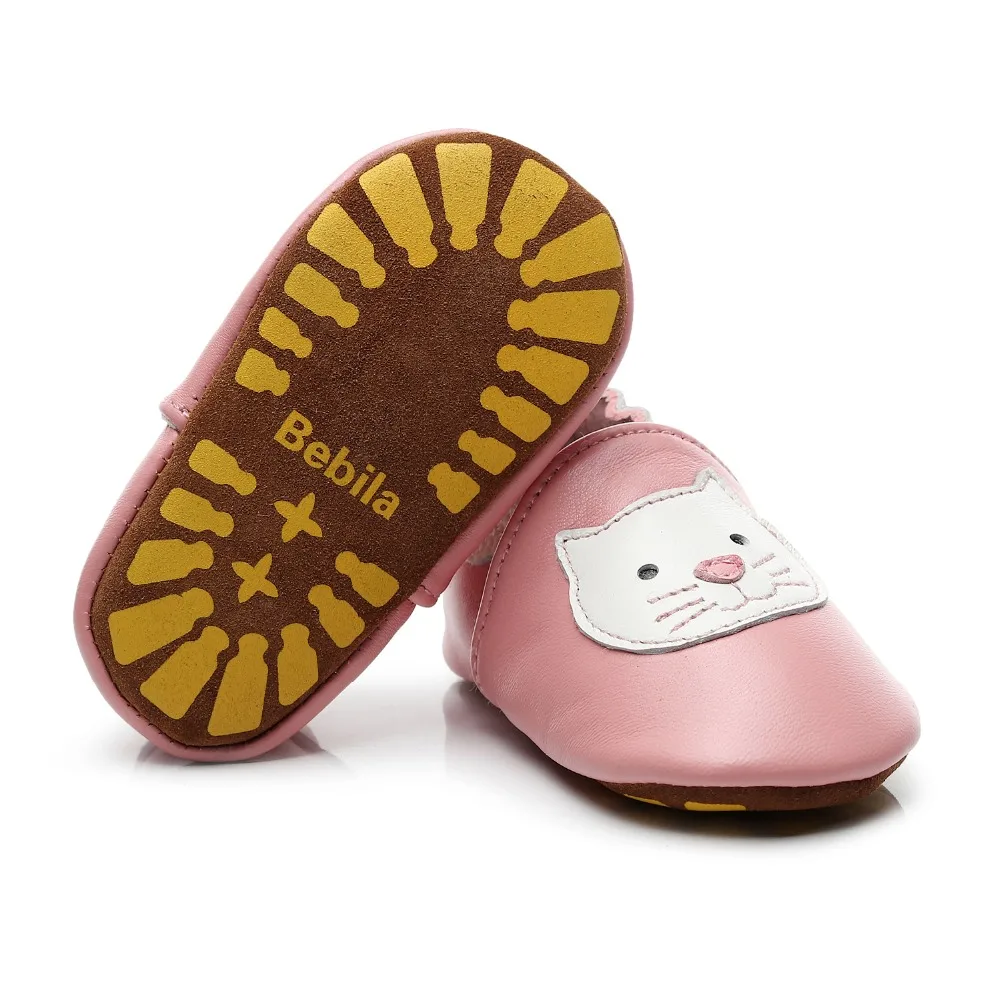 

Baby Boys Girls Shoes Pink Heart Infant Genuine Leather Casual Moccasins Firstwalkers Soft Soled Non-slip Footwear Crib Shoes