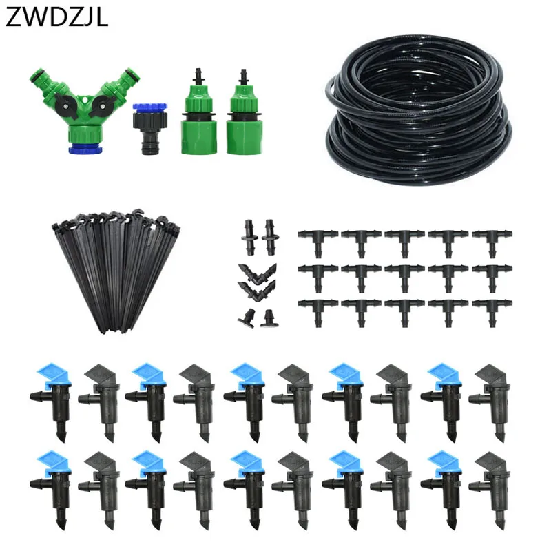 

DIY Micro drip irrigation system Arrow Dropper 2-way Watering Kit 4/8/16L Greenhouse Drip Irrigation Plant Watering