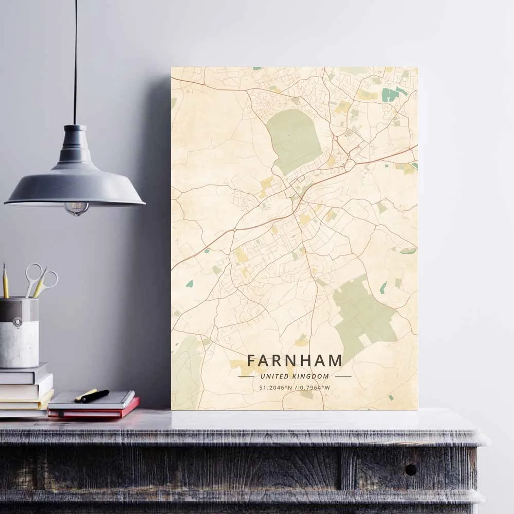 Farnham Glasgow Halifax Hamilton Huddersfield Inverness Ipswich Kiev Kingston upon Hull Lancaster Великобритания плакат | Дом