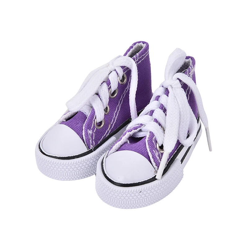 1 пара Спортивная Белая обувь/джинсовая парусиновая обувь для кукол игрушечная