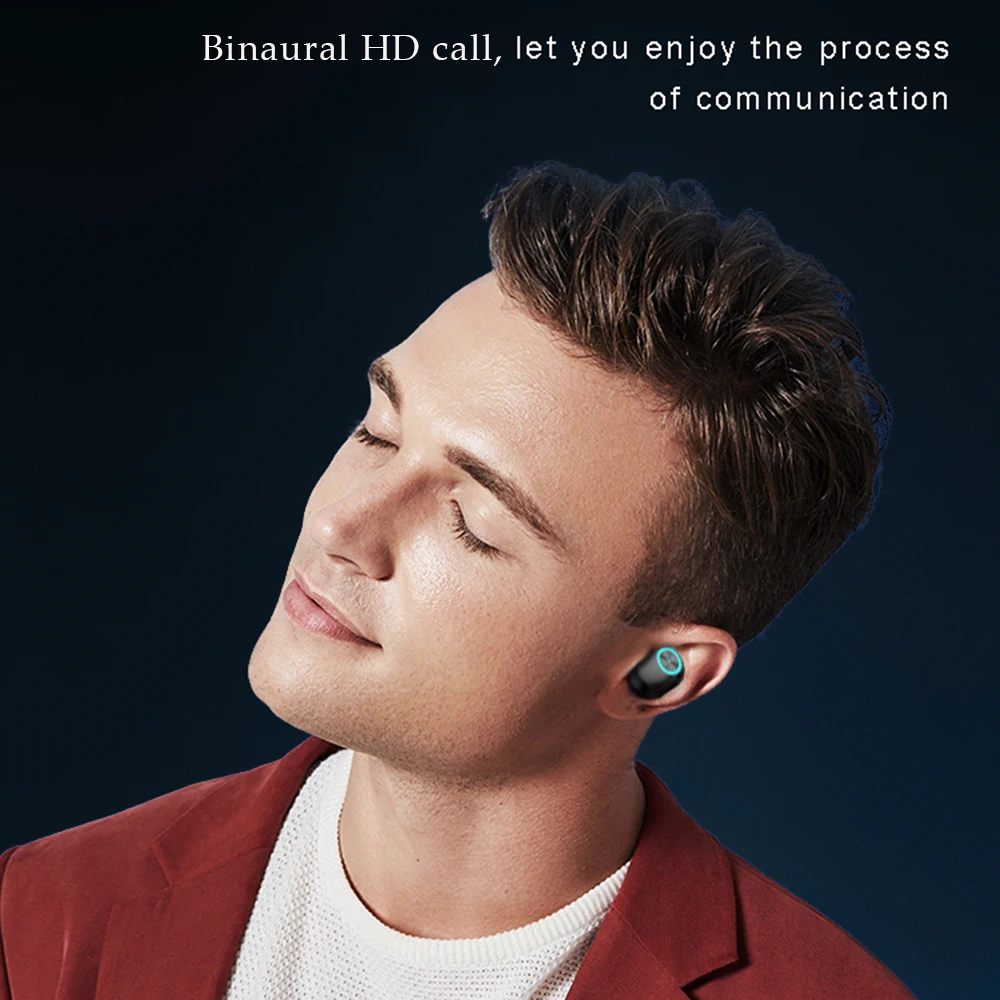 TWS беспроводные наушники bluetooth 5 0 сенсорный наушник HD стерео бас громкой связи