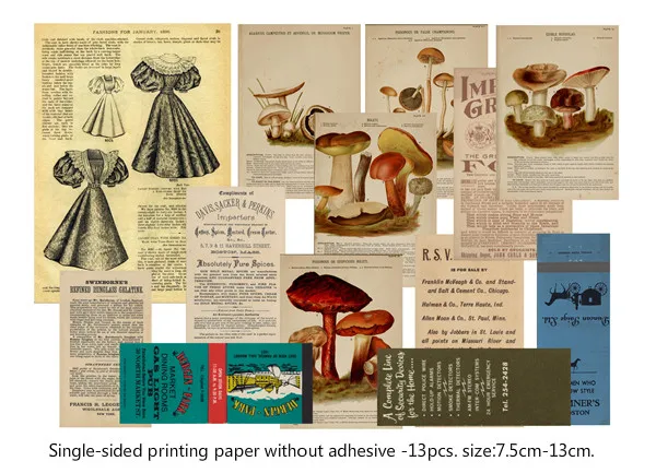 YPP ручная работа 55 шт. винтажная серия набор бумаги для скрапбукинга проектов