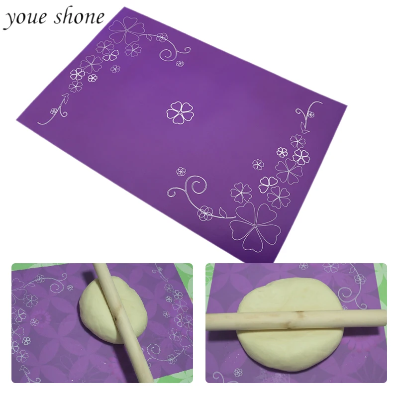 30*45cm Non-Stick Silicone Pad Sheet Baking pastry tools are used Rolling Dough Fondant Kneading Mat | Дом и сад