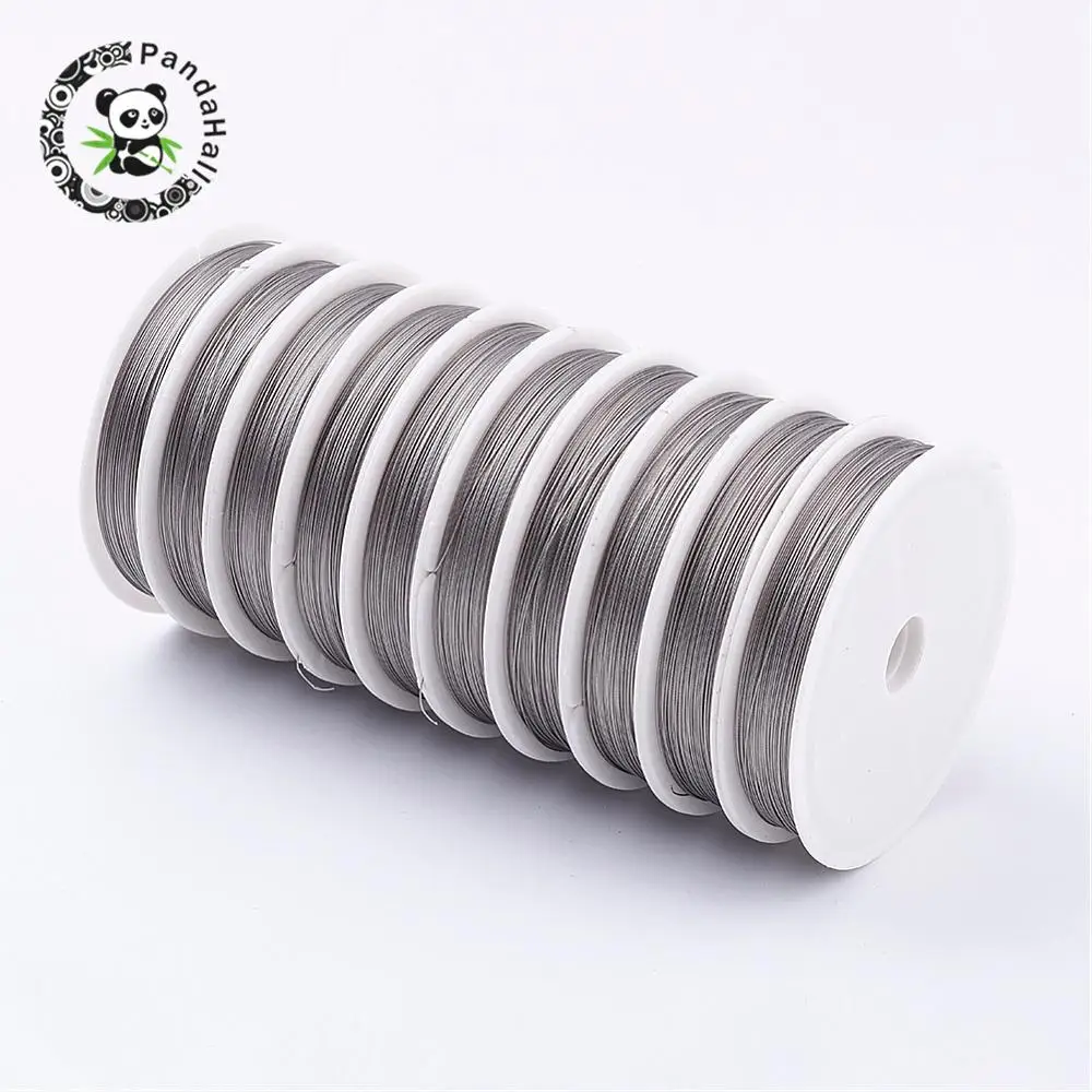 

Original Color Tiger Tail, LightGrey, about 0.38mm in diameter, 80m/roll