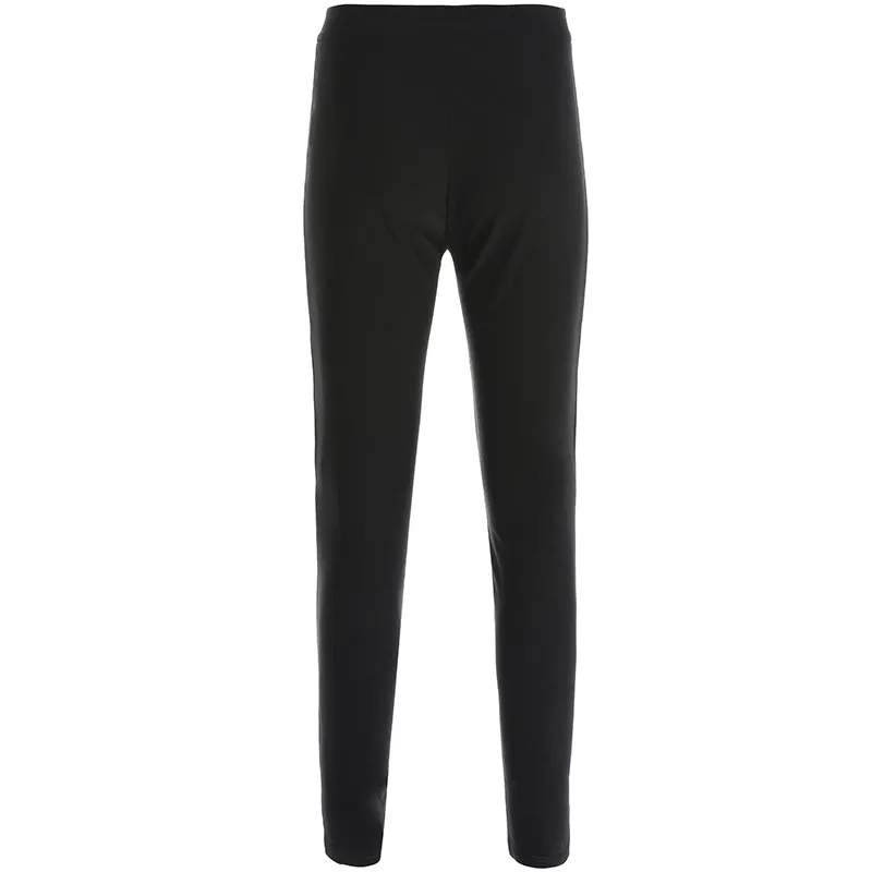 Женские готические черные брюки карандаш с высокой талией уличные Harajuku женские