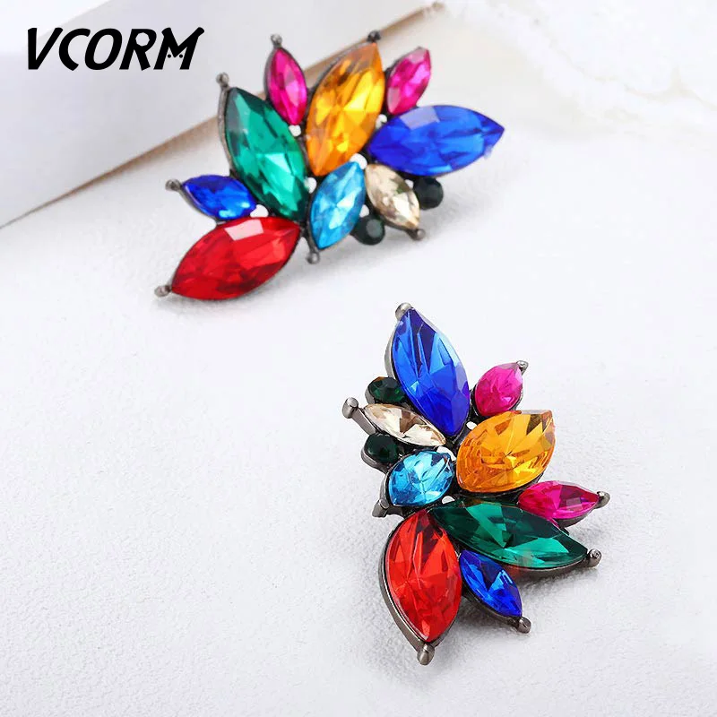 VCORM модный кулон с кристаллом геометрической формы серьги цвет кубического