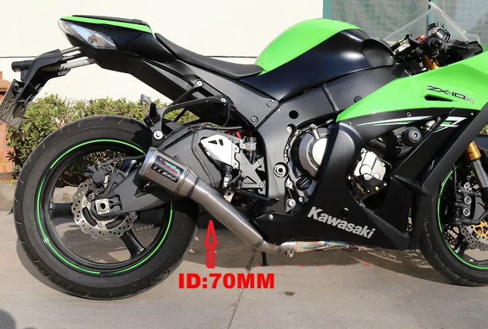 MOKALI титановый сплав мото rcycle выхлопной для KAWASAKI ZX10R, moto escapment для ZX10R, moto rcycle глушитель для KAWASAKI ZX-10R