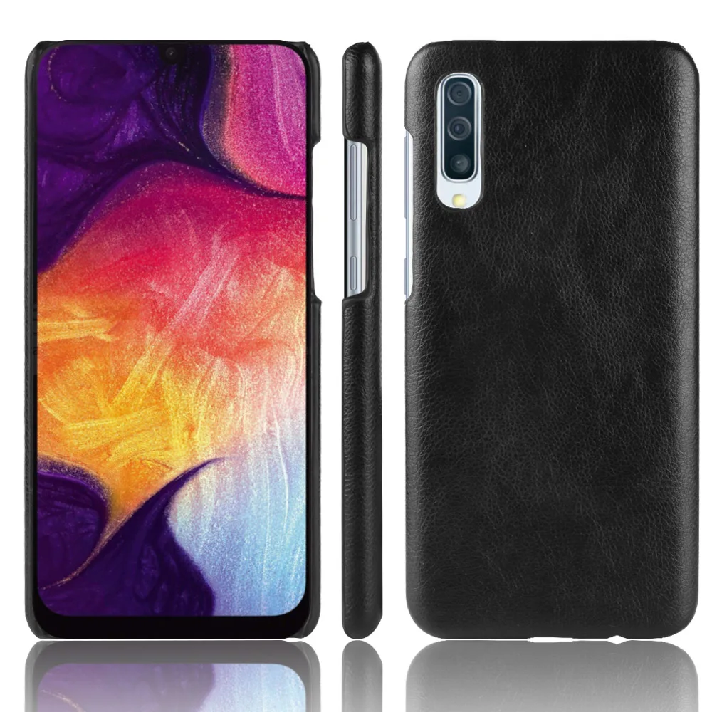 Чехол для Samsung Galaxy A70 чехол из искусственной кожи с личи и рисунком A 70 A705F A705
