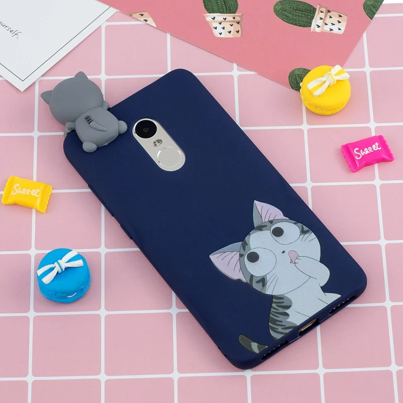 3D игрушки мультфильм чехол для Xiaomi Redmi Note 4 4X мягкий TPU конфеты силиконовый Чехол |