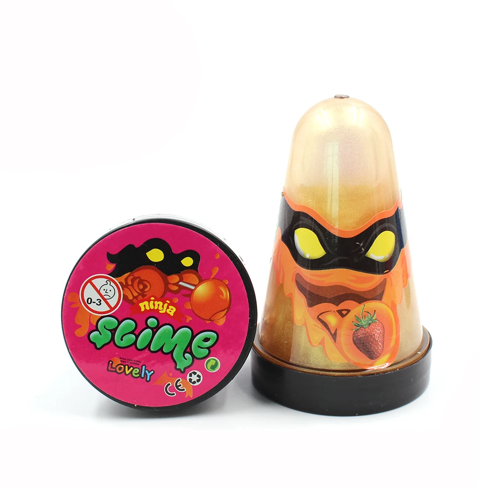 Ninja Slime Lizun пушистый моделирующий мягкий глиняный блестящие игрушки, клей для слизи, антистрессовая шпатлевка, ручная резинка, пластилин
