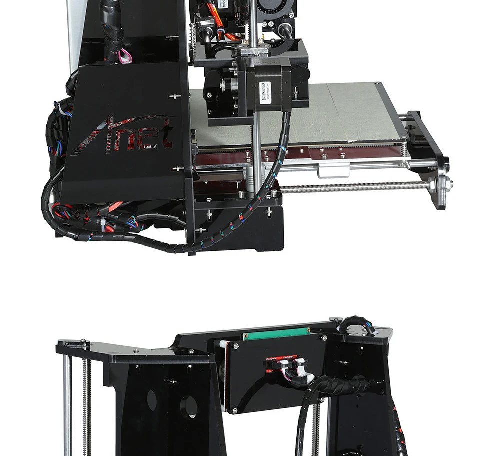 Anet A6 3d принтер настольный блок Высокая точность Полный акриловый Reprap Prusa i3 DIY 3d Принтер Комплект 16 Гб SD карта ЖК большой размер