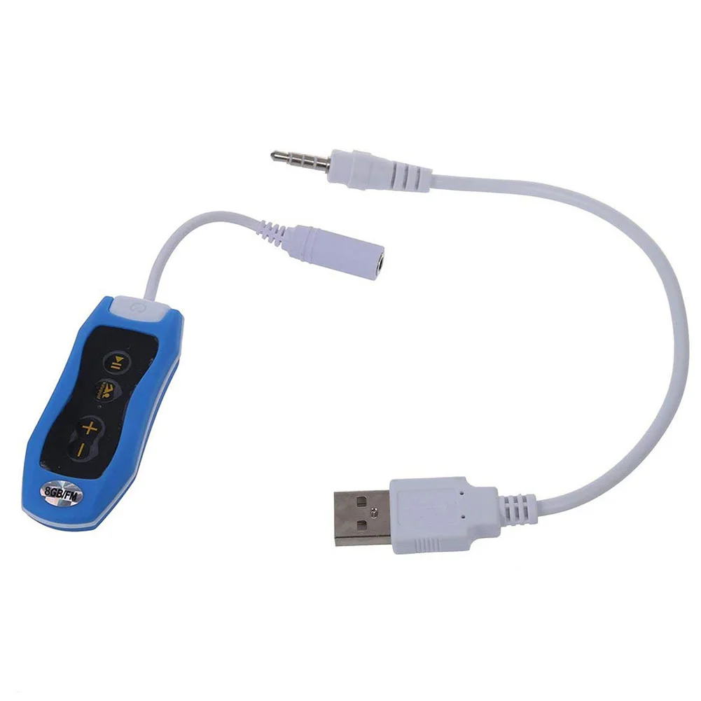 8GB IPX8 Diving USB Surfing Mini Swimming With Clip Rechargeable Outdoor Sport FM Radio Waterproof Portable MP3 Player Music | Электроника
