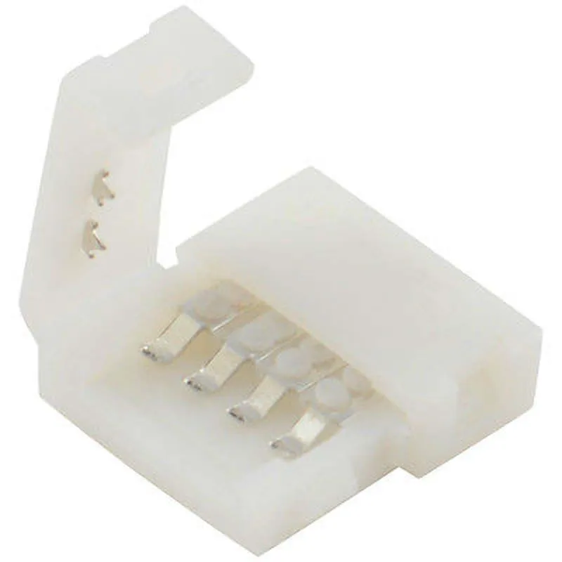 20 шт./лот 10 мм 4 контакта шрифт 5050 RGB Светодиодная лента соединитель|rgb led strip connector|led