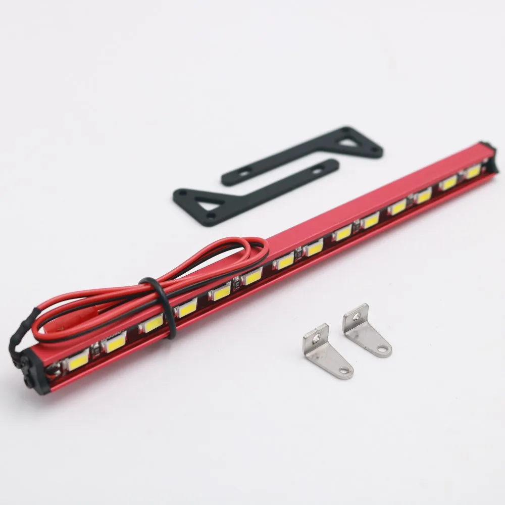 KYX Racing Metal 14 светодиодный светильник 158 мм для крыши 1/7 UDR 1/10 Traxxas TRX4 TRX-4 Axial SCX10 II Wrangler Body 7,2-12 V Red