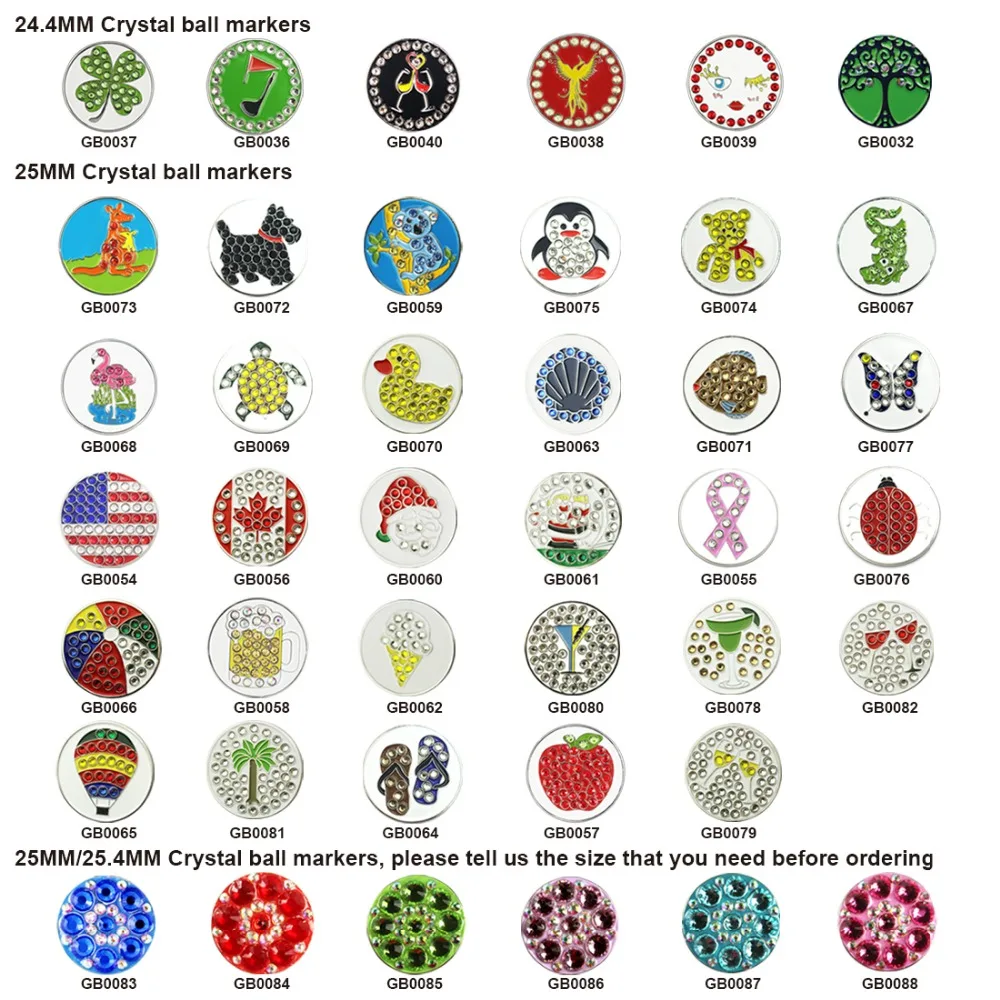 Наборы маркеров для мячей гольфа комплекты мяча любые маркеры по 5 шт. | Спорт и