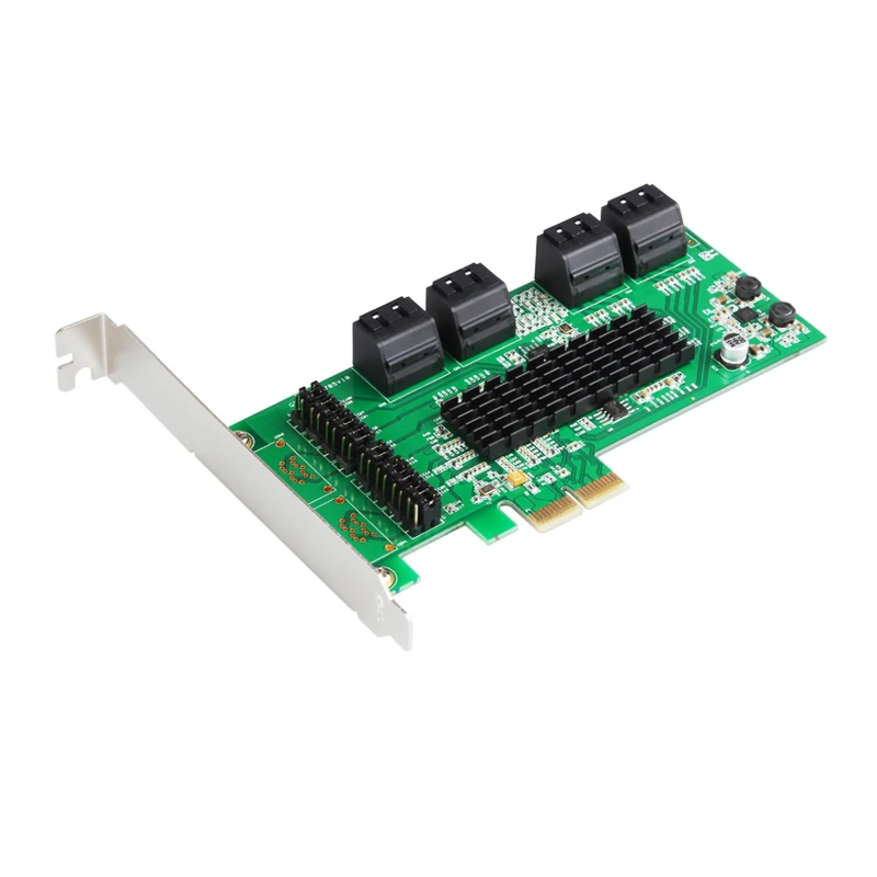 Плата расширения PCI E SATA Express на 8 портов PCIE 3 контроллер SATA3 Marvell двойной чип для HDD