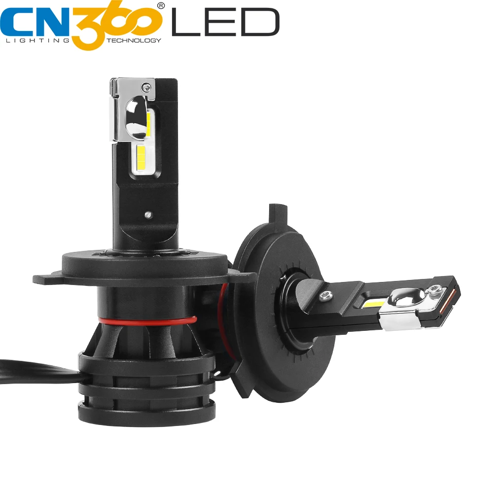 CN360 2 шт. H4 светодиодный головной светильник лампы 9003 HB2 Hi/Low Beam 6500K 12V 24V autoheadlight 12000LM