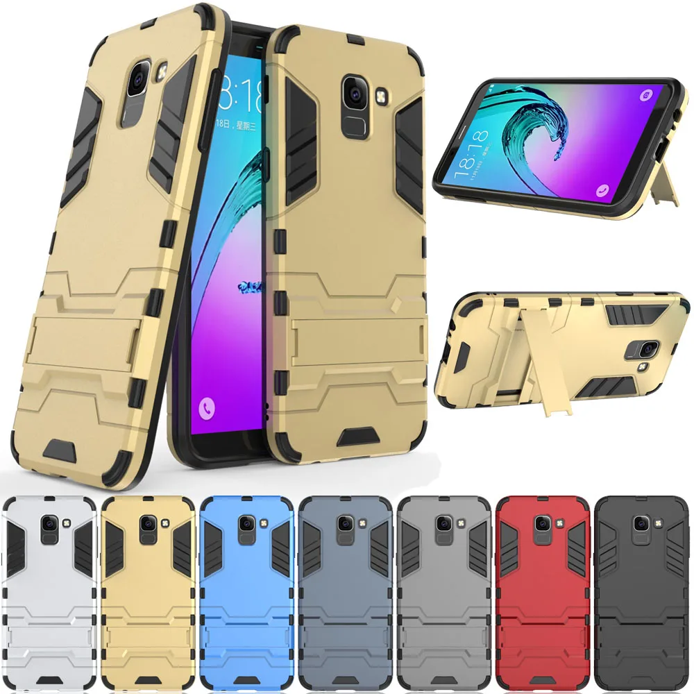 2In1 Hybrid Robot Armor Case With Kickstand Anti Shock Impact Protective Back Cover For Samsung Galaxy J6 2018 J600 J600F J600G | Мобильные