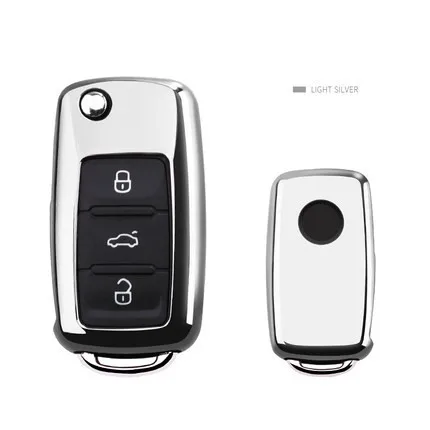 ТПУ чехол для автомобильного ключа VW Golf Bora Jetta POLO GOLF Passat Skoda Octavia A5 Fabia SEAT Ibiza