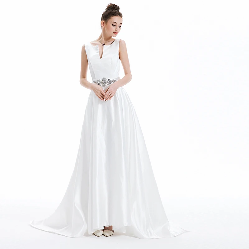SOCCI/длинное вечернее платье с v образным вырезом украшенное кристаллами Vestido De Festa