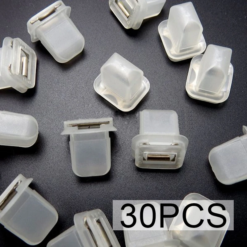 

30pcs Clips 51458165260 5&7-Series Retainer Fasteners Plastic Translucent
