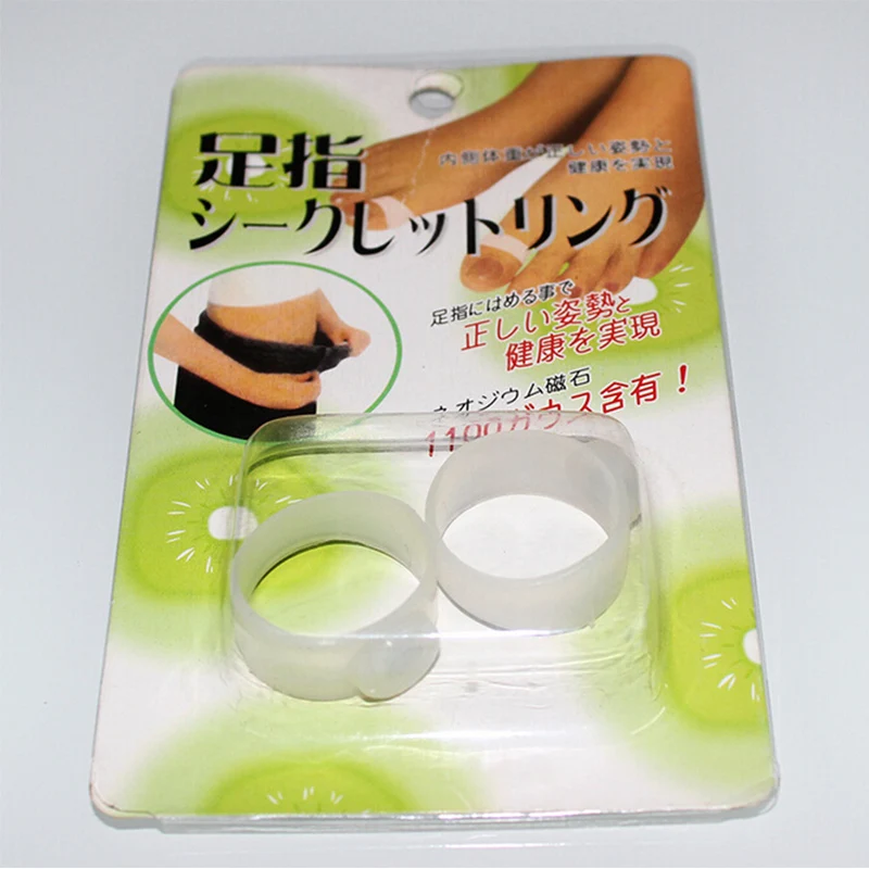 1 пара похудение сжигание жира массаж пальцев ног кольцо тонкая палочка для
