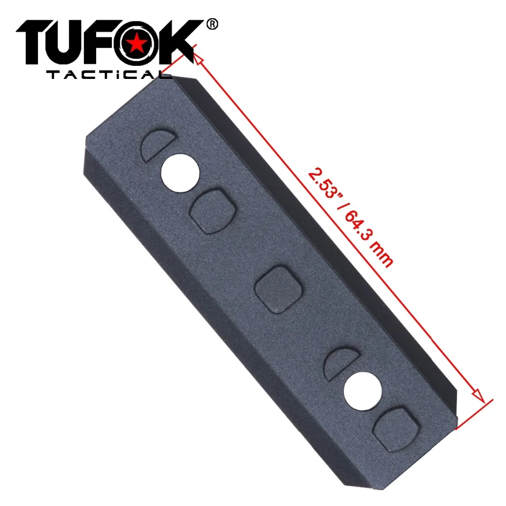 TuFok Mlok Picatinny Rail Section M-lok слот-система Adapter 6-слотное Крепление для SYSTEM Aluminum | Спорт и