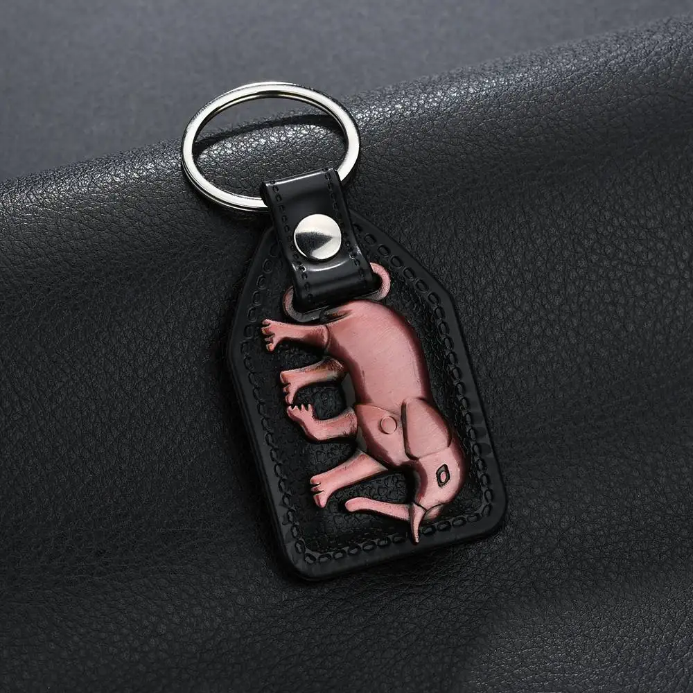 MissCyCy Винтаж ручной работы кожаный брелок для ключей творческое металлические