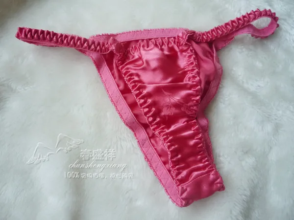 Женские пикантные трусики танга из чистого шелка 100% тутового шелкопряда с