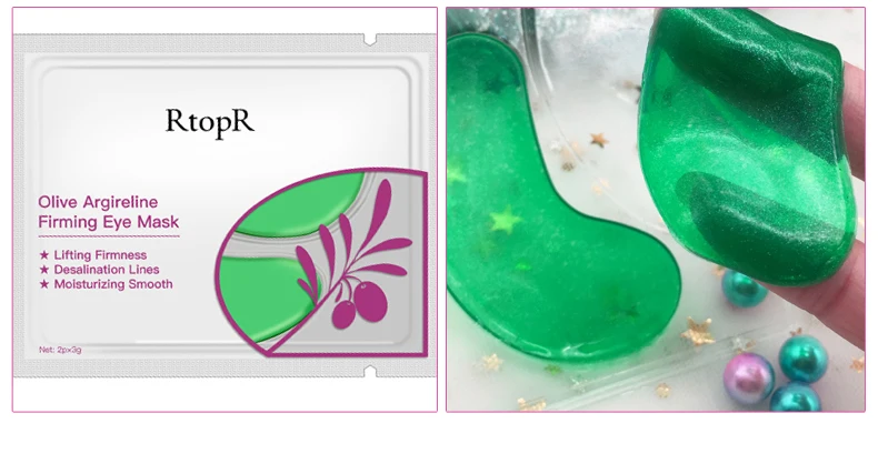 6 шт. = 3 упаковки оливковая коллагеновая маска для глаз уход за кожей лица Argireline