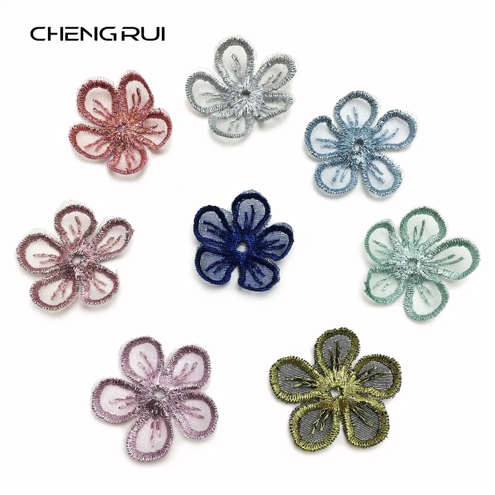 CHENGRUI F126 3cm wedding decoration hand made patches decorative flower artificial craft supplies diy 20pcs/bag | Дом и сад