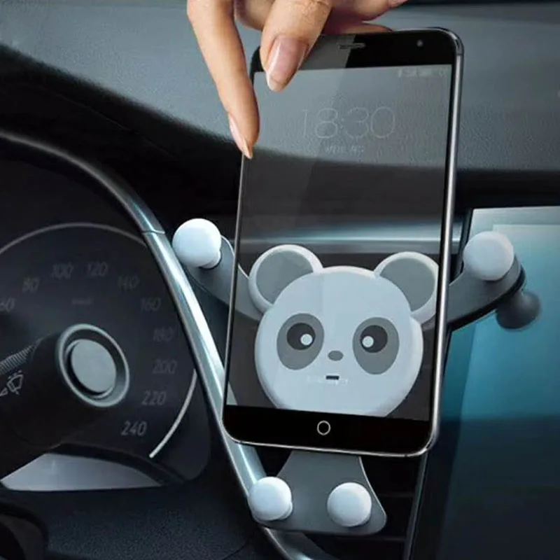 Универсальный держатель в форме панды на вентиляционное отверстие автомобиля