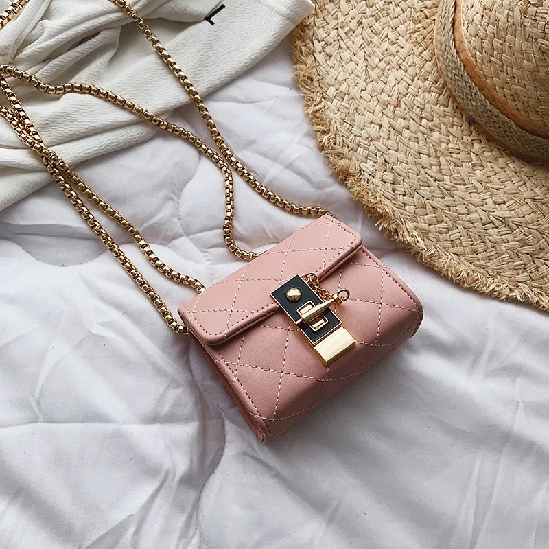 Small Pink Женские сумки через плечо для женщин Высококачественная кожаная роскошная дизайнерская сумка Sac основной Дамский наплечник сумка-мессенджер - Цвет: Small Pink