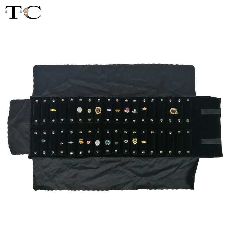 Новинка черный вельветовый органайзер для ювелирных изделий сумка путешествий