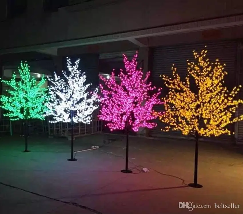 

LED Christmas Light Cherry Blossom Tree 960pcs LEDs 6ft/1.8M Height 110VAC/220VAC Rainproof Outdoor Usage Drop Shipping