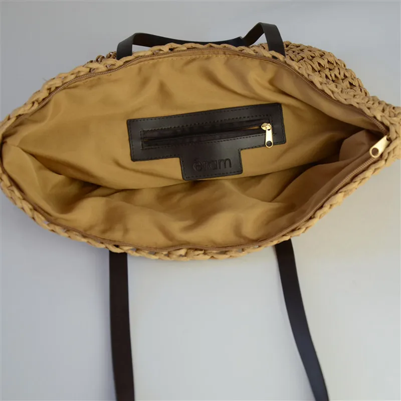 Соломенная Сумка для творчества с фруктовым принтом сумка из ротанга сумки через