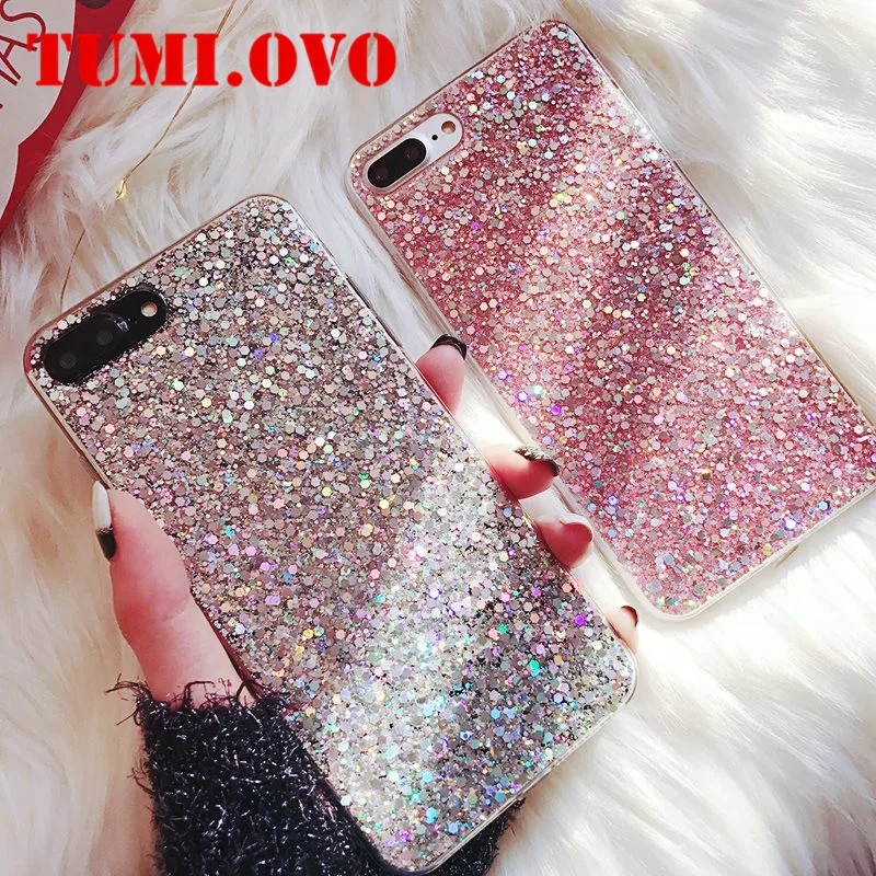 Luxury Silicone Bling Glitter Crystal Sequins Phone Case for Xiaomi Mi A1 A2 5X 8 SE 6X Redmi 4A 4X Note 4 5A 5 Plus 6 Pro 6A S2 |