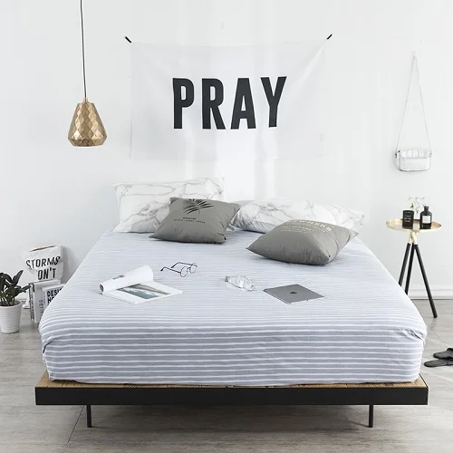 fitted sheet 3 Белый серый простыня простыней на резинке российский размер 120/150/180/160x200 см постельное белье наматрасник двойная queen king size - Цвет: fitted sheet 3