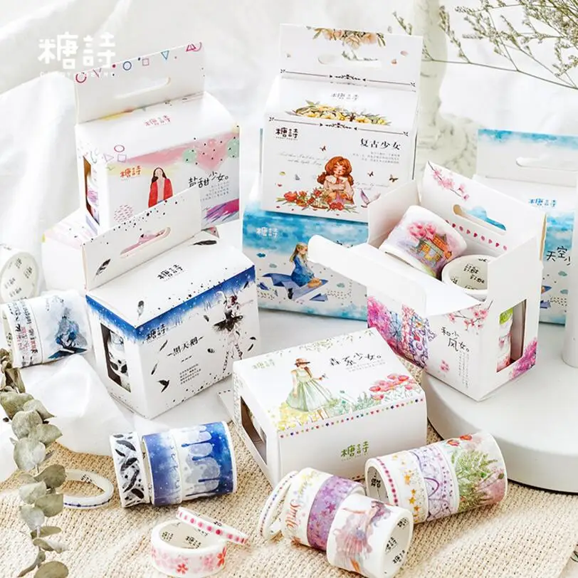 8 шт./лот красивая декоративная лента для скрапбукинга девочек в стиле сказочной