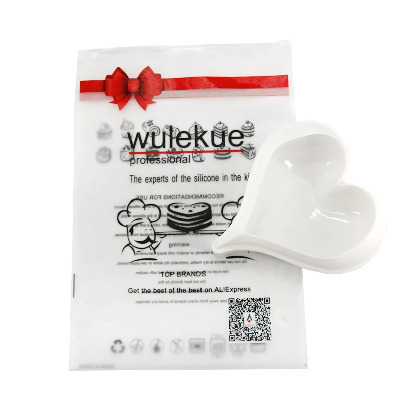 3D силиконовая форма для торта в форме сердца помадки тортов муссов и десертов