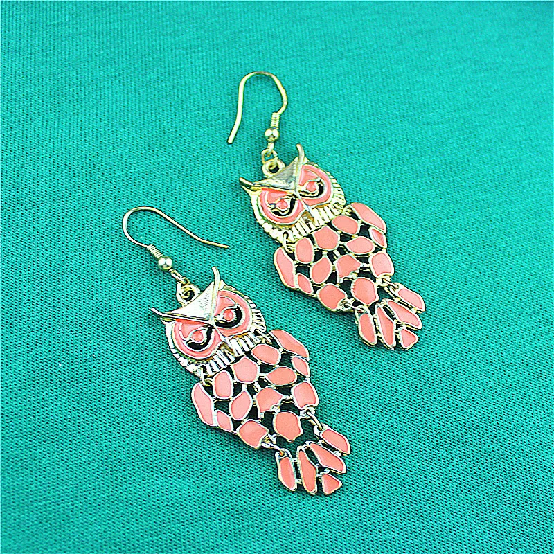 Модные женские украшения красивые серьги с подвеской в виде совы для девочек на