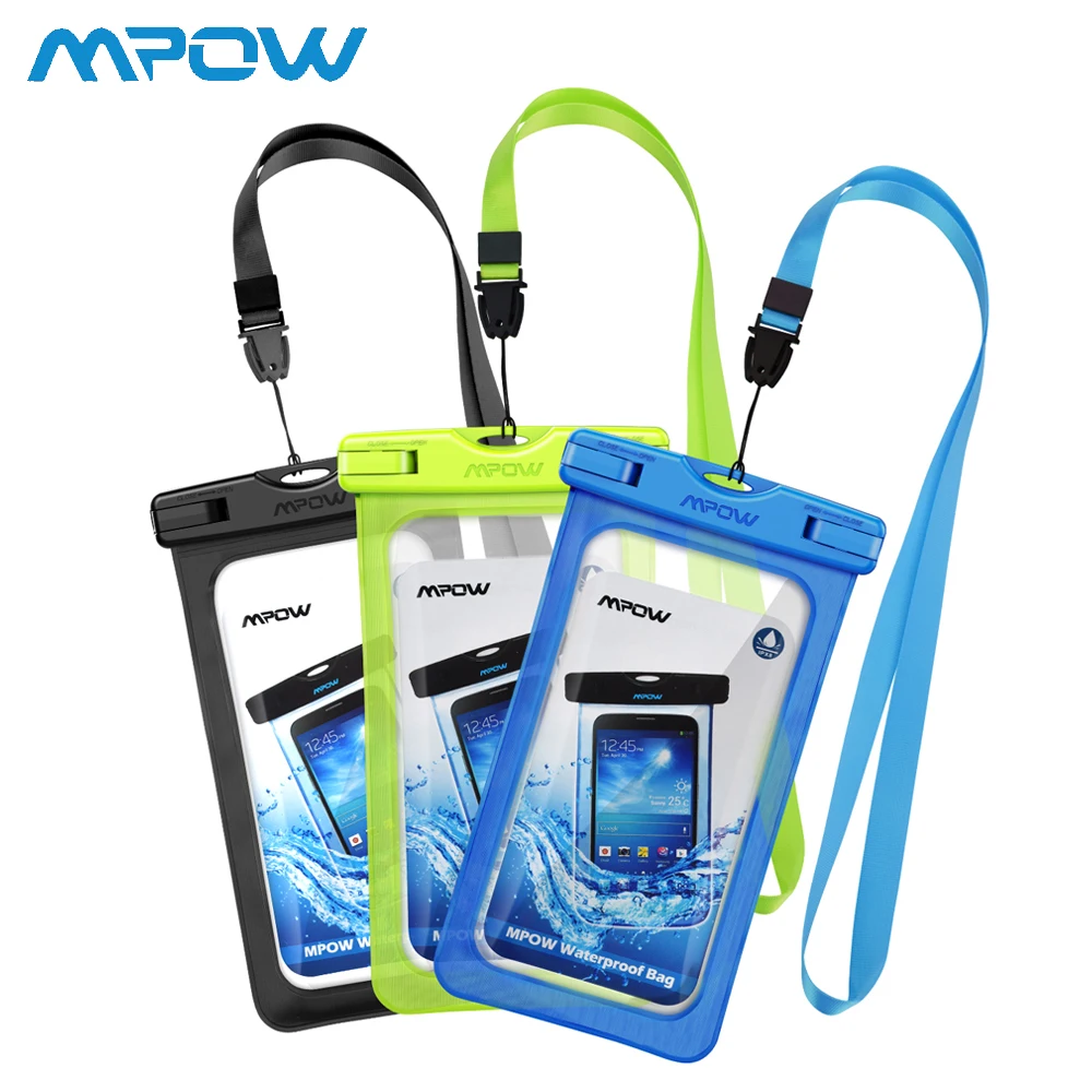 3 шт. водонепроницаемые сумки Mpow IPX8 чехол для плавания универсальный смартфона