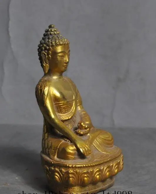 Тибетский буддийский храм Joss Sakyamuni Шакьямуни Амитабха Будда статуя | Дом и сад