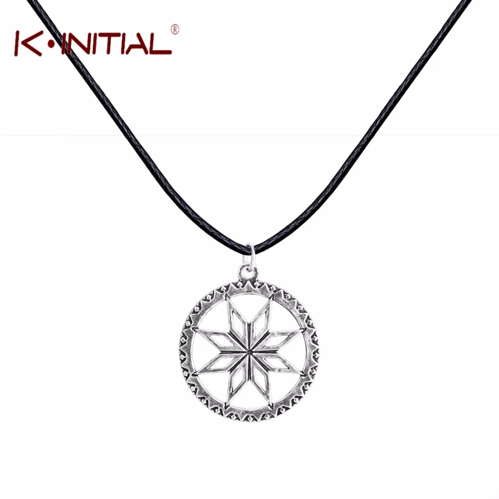 Kinitial 1Pcs Antique Silver Necklace For Women Nordic CELTIC ARYAN Pendant Amulet Shield Alatir Vintage Fasion Jewelry | Украшения и